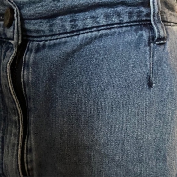 Woolrich Vintage 90's Denim Jean Shorts Button Zip Fly and Draw String Cargo - Picture 2 of 5